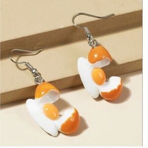 ❤️ FREE Eggs Breakfast Vaca Chic Drop Hipster Hippie Artsy Deco Pop Hip Earrings